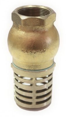 50mm Brass Foot Valve - Click Image to Close